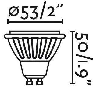 Bec GU10 LED 8W 2700K 17316