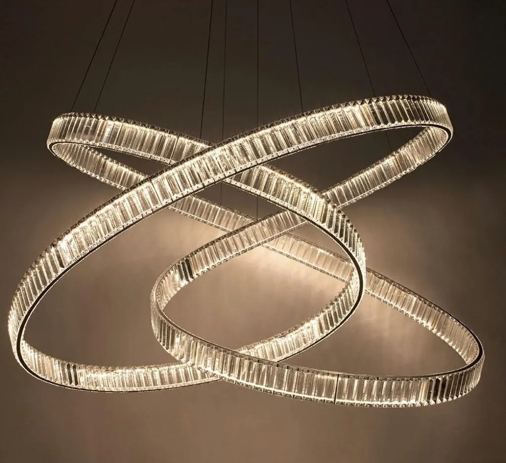 Lustra LED moderna design deosebit CHARMES 130 crom