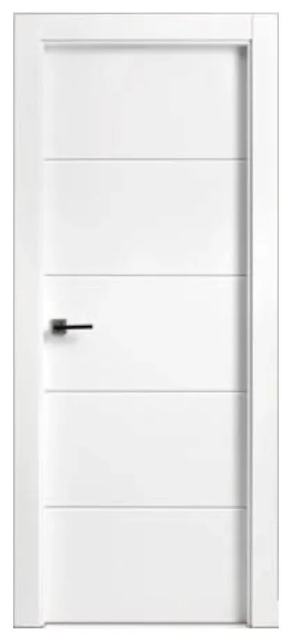 Usa Interior din MDF Novo Doors ND15 LUX PREMIUM, Cadru din Lemn Masiv, KIT COMPLET, Toc Reglabil de 10 CM INCLUS, Plinta pe Ambele Parti (Culoare:
