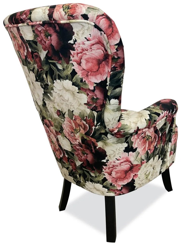 Fotoliu cu urechi Florta (motiv flori). 1067327