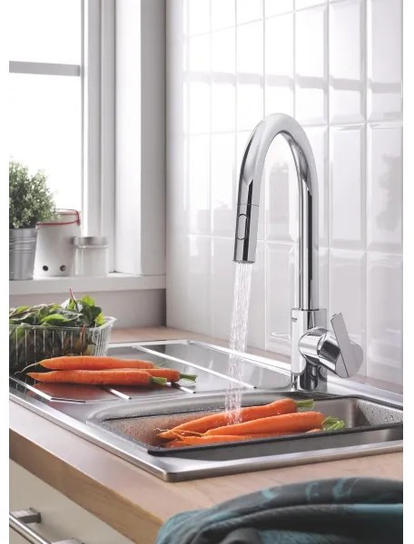 GROHE FEEL 31486001 - Baterie pentru chiuvetă de bucătărie, crom lucios