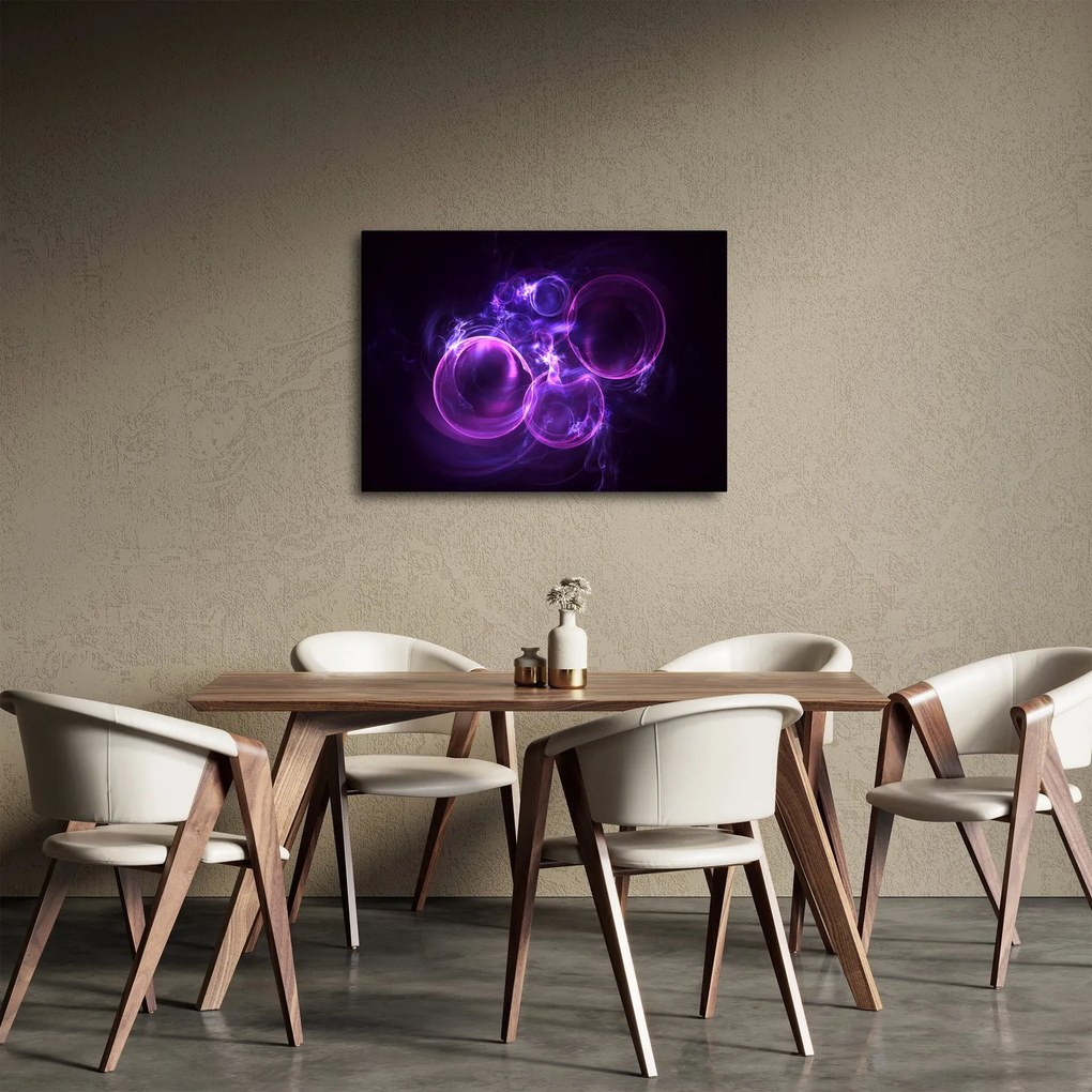 Tablou abstract cu bulbuci (70x50 cm)