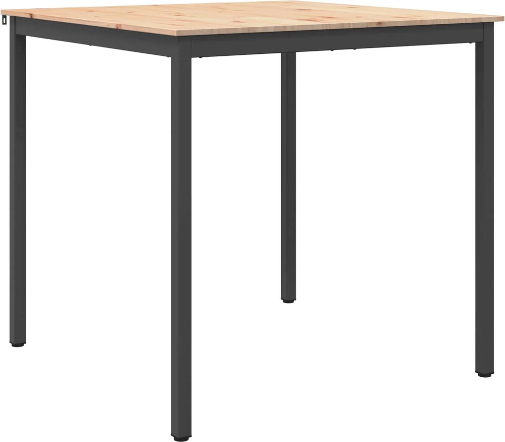 vidaXL Masă de bar natural 110 x 110 x 105 cm Lemn de pin masiv