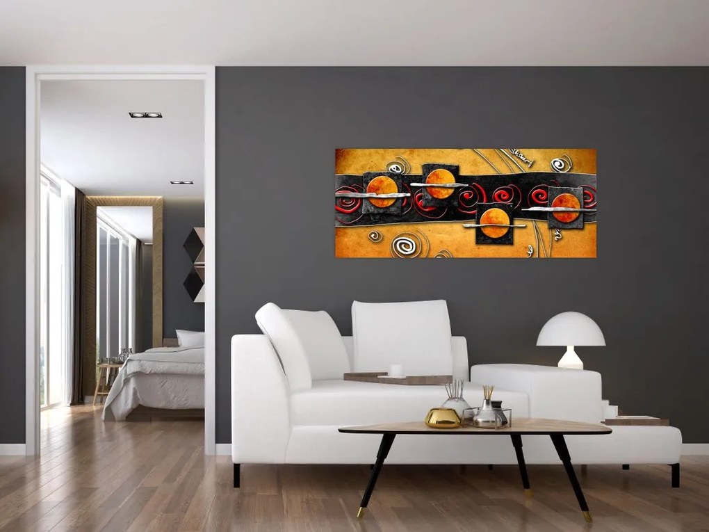 Tablou abstacției - Panete (120x50 cm)