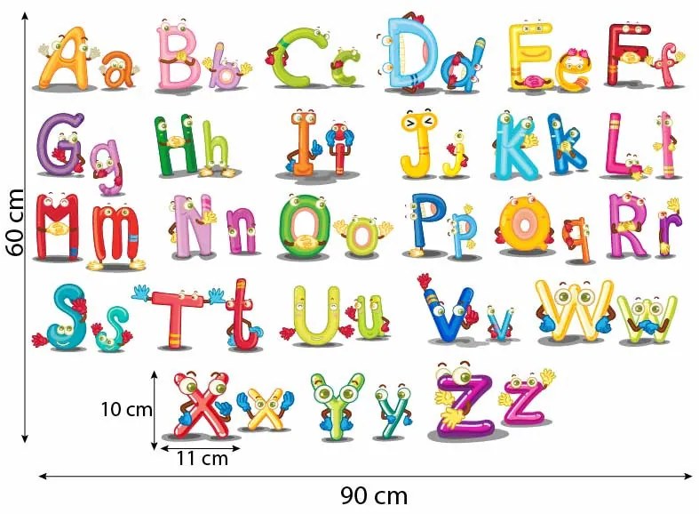 Sticker perete ABC Letters