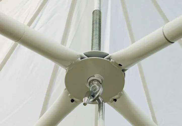 Cort de grădină - alb, 4 x 4 m