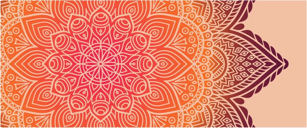 Tablou - Mandala artă (120x50 cm)