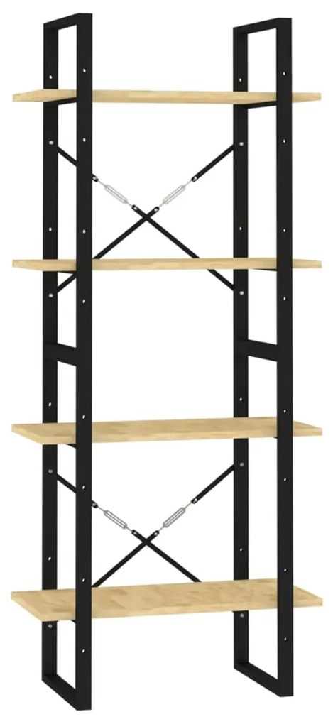 806442 vidaXL Bibliotecă cu 4 rafturi, 60x30x140 cm, lemn masiv de pin