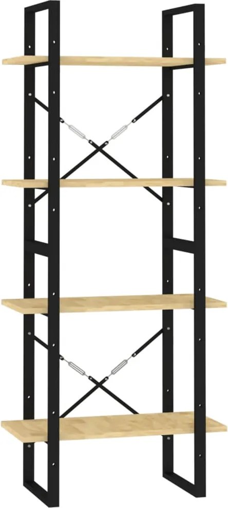 vidaXL Bibliotecă cu 4 rafturi, 60x30x140 cm, lemn masiv de pin