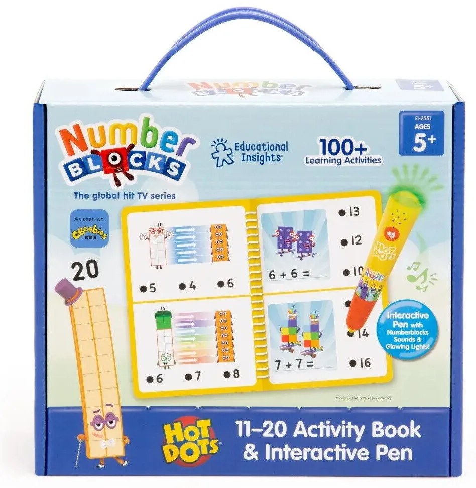 SET HOT DOTS® - NUMBERBLOCKS DE LA 11 LA 20 - EDUCATIONAL INSIGHTS (EI-2551)
