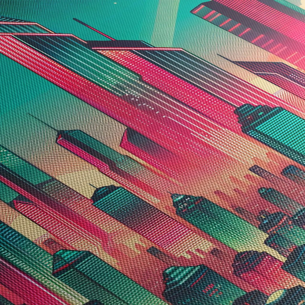 Tablou – Metropolă în stil pop-art (90x60 cm)