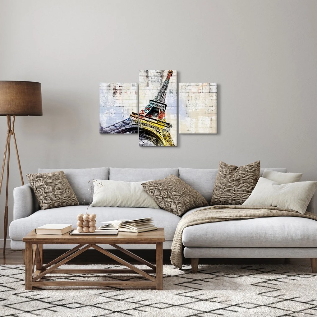Tablou - Arta digitală a Turnului Eiffel (90x60 cm)