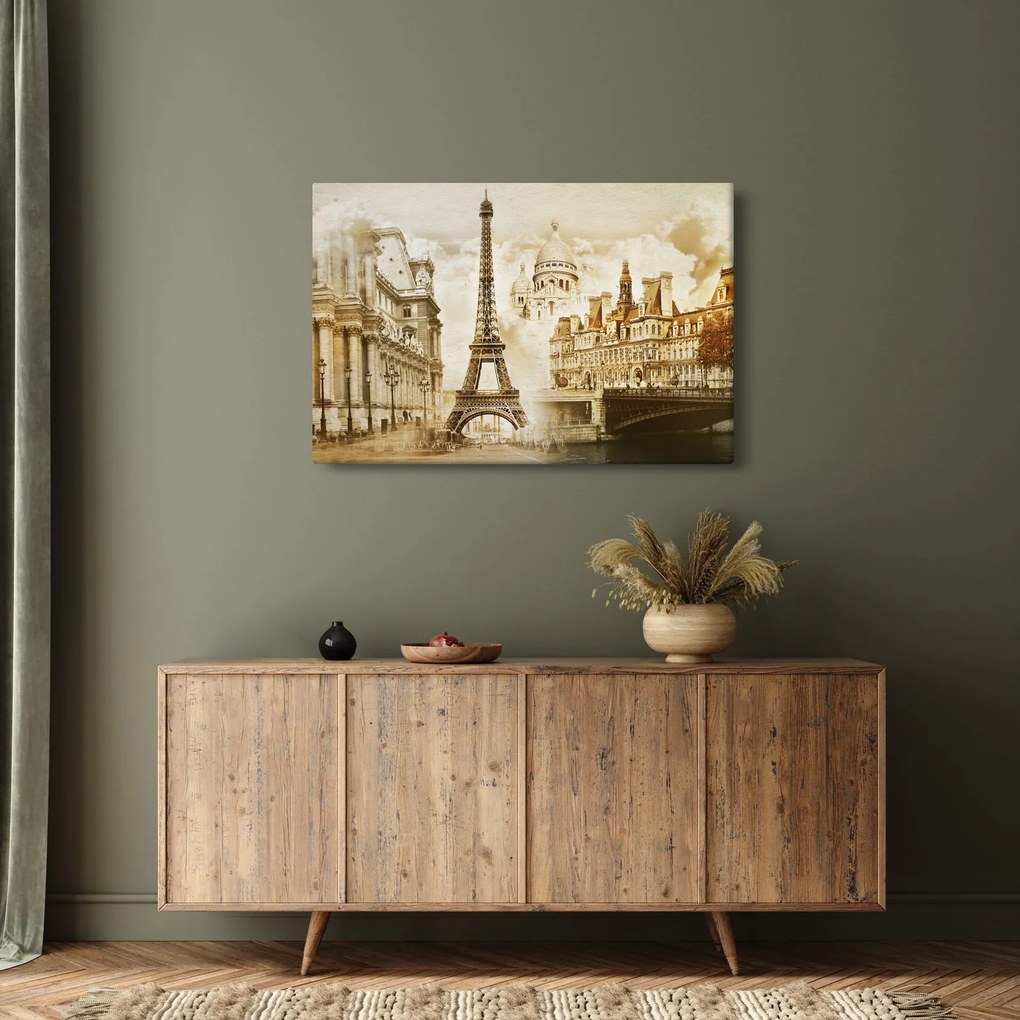 Tablou - Monumente din Paris (90x60 cm)