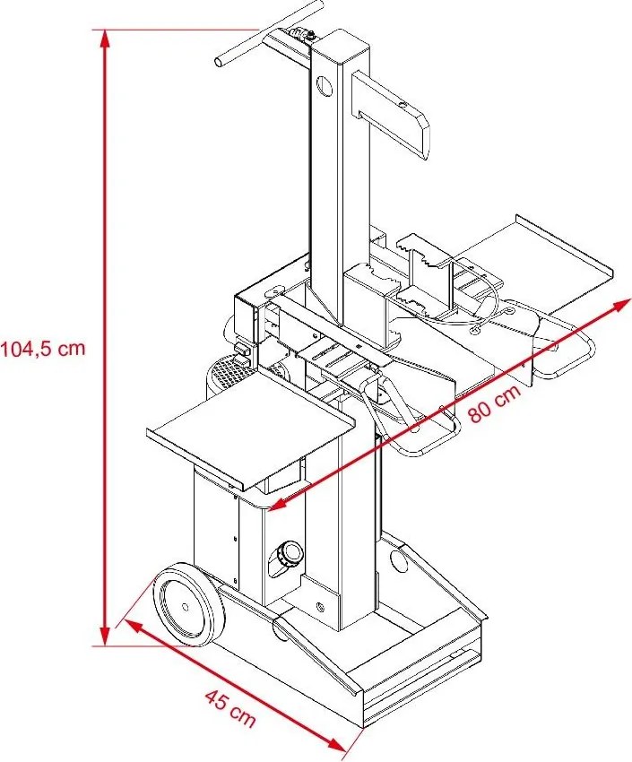 Despicător vertical de lemne AVENBERG Waldmann 8 TONE - LS8000F