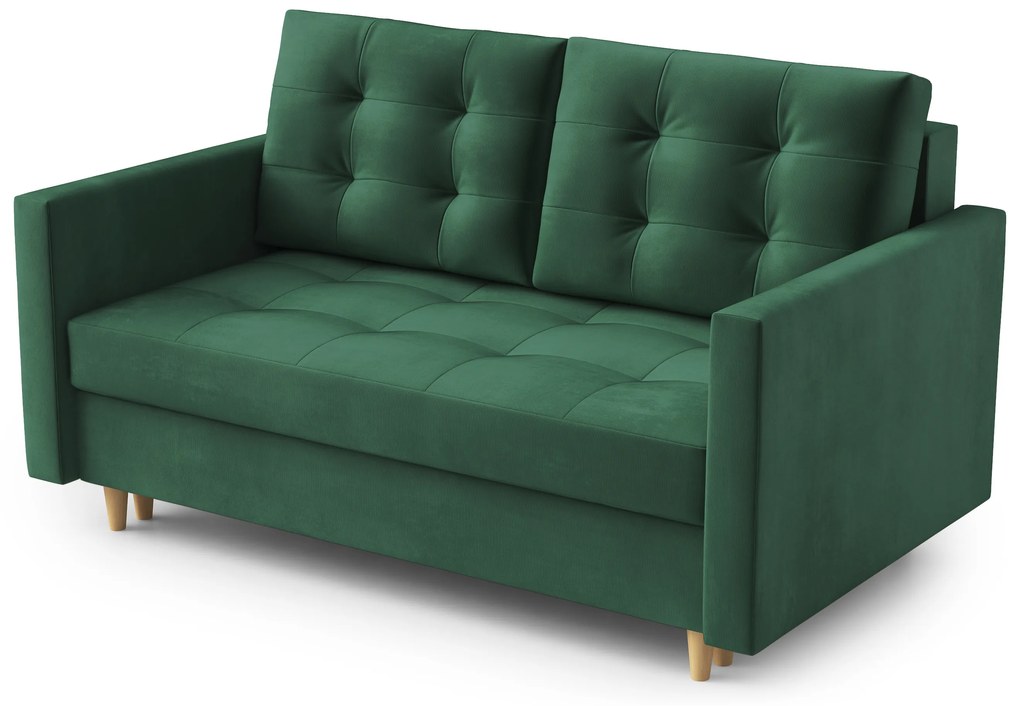Canapea două locuri Jennifer (verde închis). 1065627