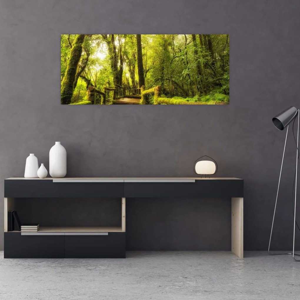 Tablou junglei cu mușchi (120x50 cm)