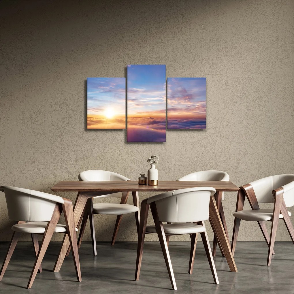 Tablou - Apus de soare deasupra norilor (90x60 cm)