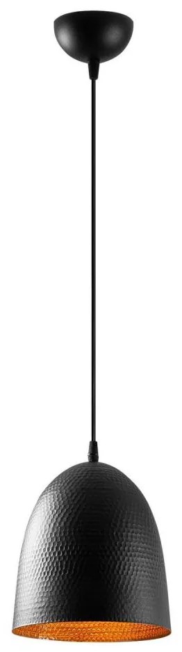 Pendul pe cablu TATTOO 1xE27/40W/230V, Ø 20 cm, negru