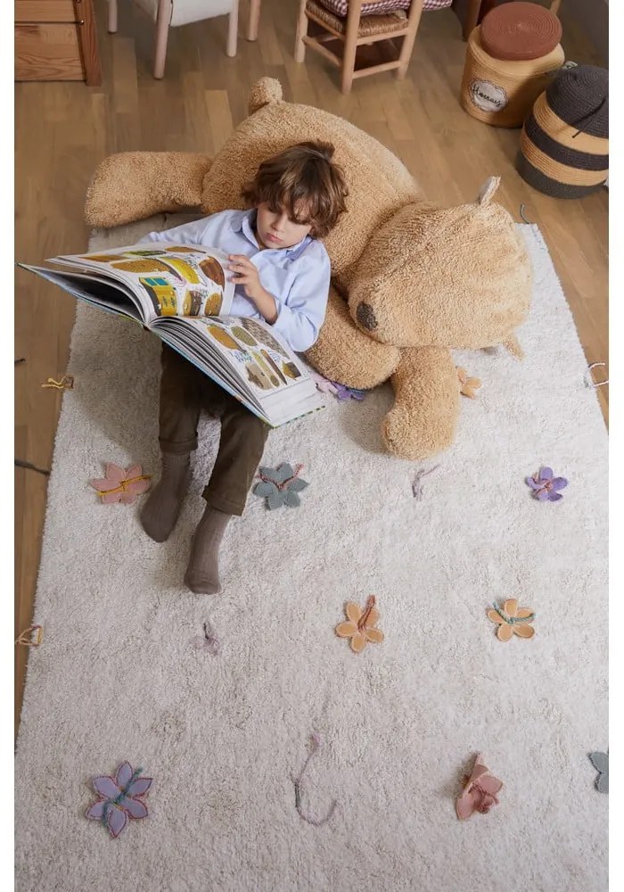 Fotoliu puf pentru copii maro Sleepy Bear – Lorena Canals