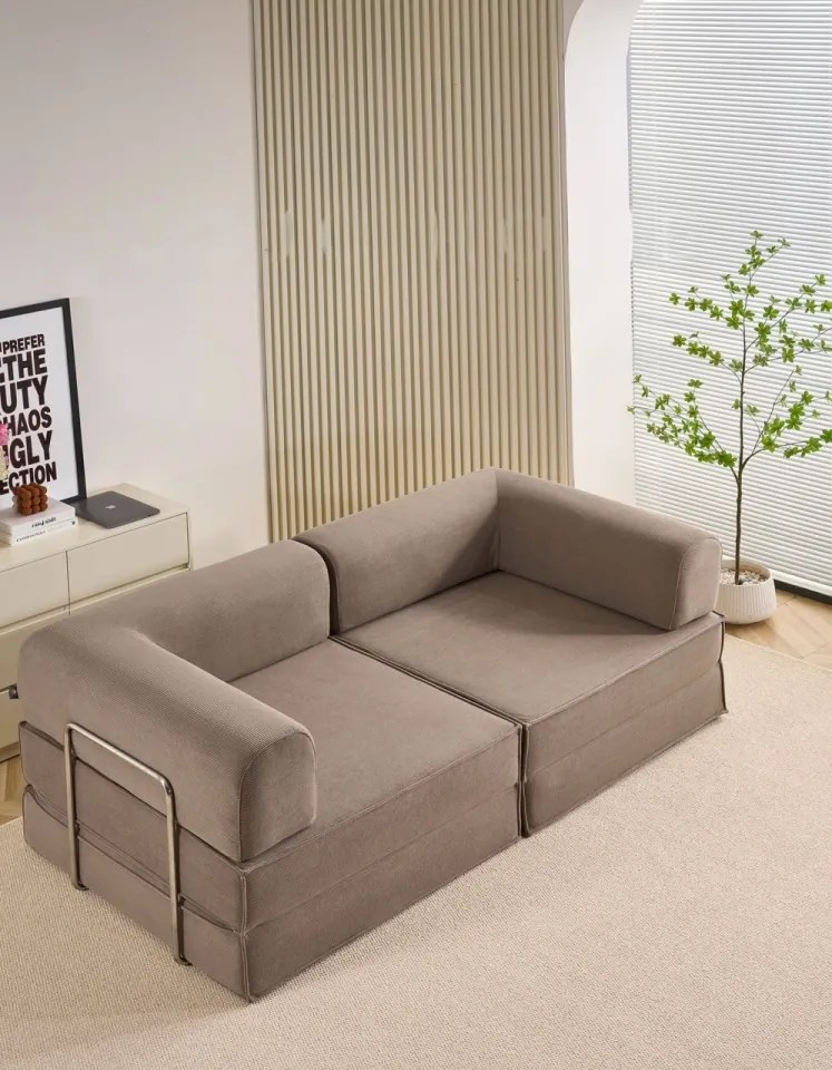 Canapea modulară din memory foam HD – premium, 200x100x70 cm, configurabilă în mai multe moduri (Culoare: Gri Antracit)