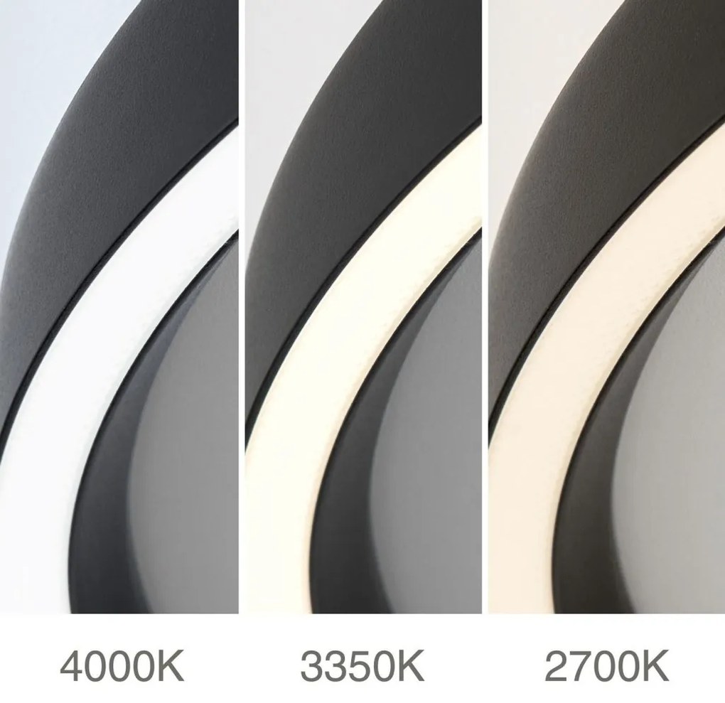 Plafoniera LED design circular MASCA D-40cm negru
