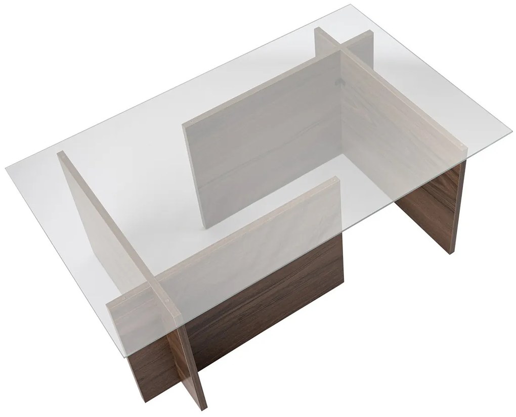 Masă de cafea Vetrino Walnut