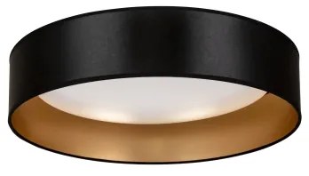 Plafonieră LED Duolla ROLLER LED/24W/230V d. 45 cm negru/auriu