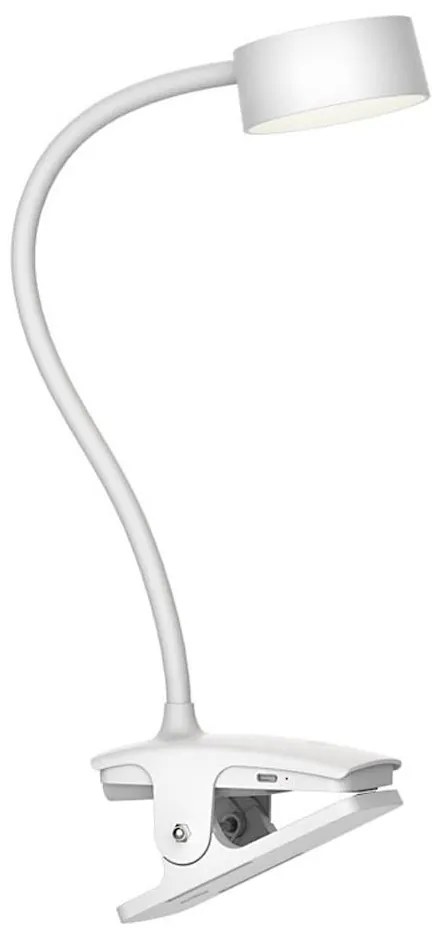 Top Light LED – lampă de birou cu clemă BELLA, dimabilă cu control tactil, LED/4,8W/5V 3000-6500K, albă