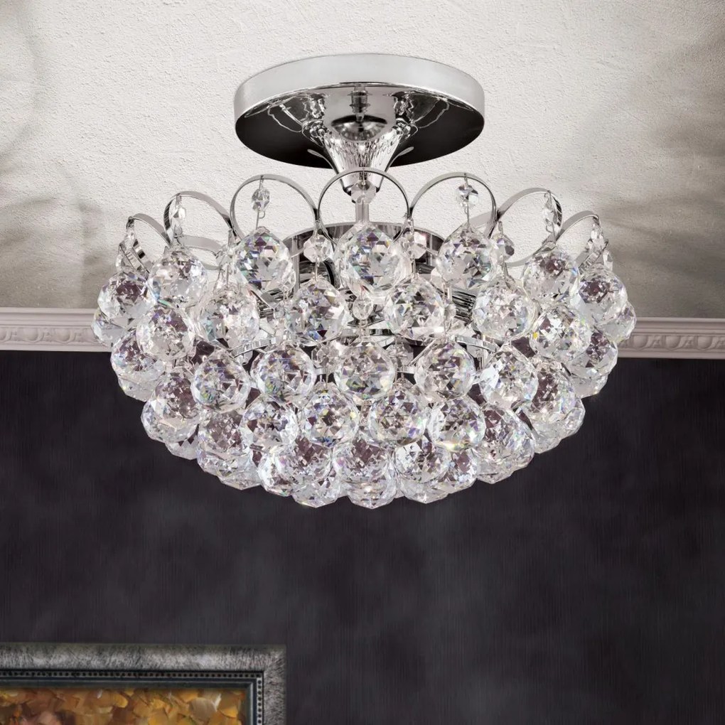 Lustra cristal Asfour, KRISTALL KLASSISCH crom 40cm