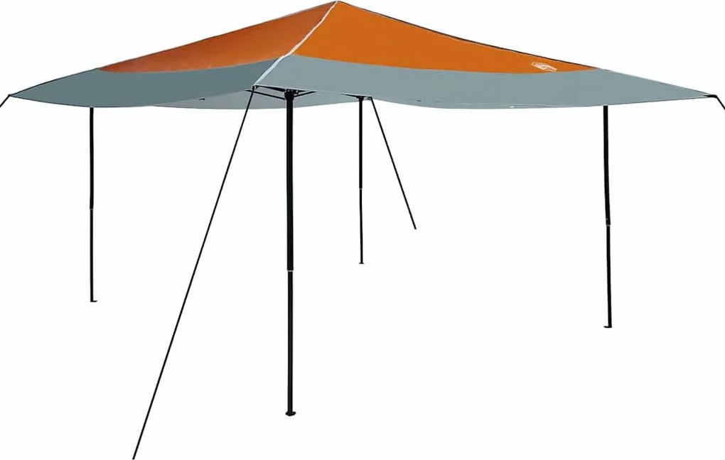 vidaXL Cort cu Copertină Manual Portocaliu 395 x 395 x 251 cm țesătură