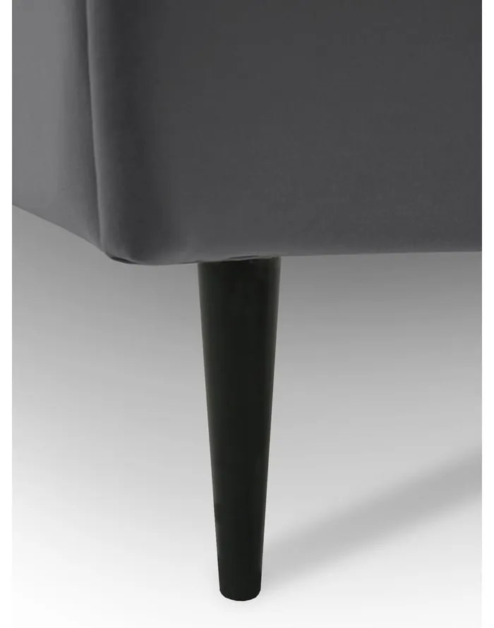 Pat pentru copii gri 90x200 cm Mercury – Scandic