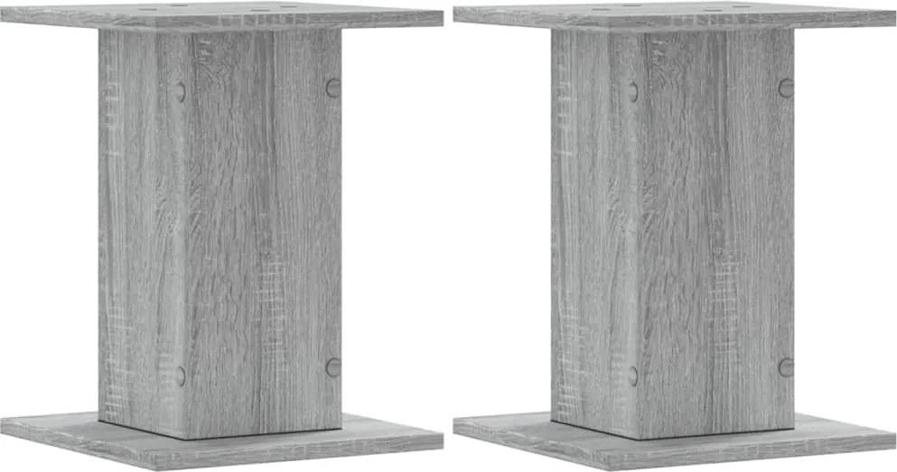 vidaXL Suporturi de plante 2 buc. gri sonoma 30x30x40 lemn prelucrat