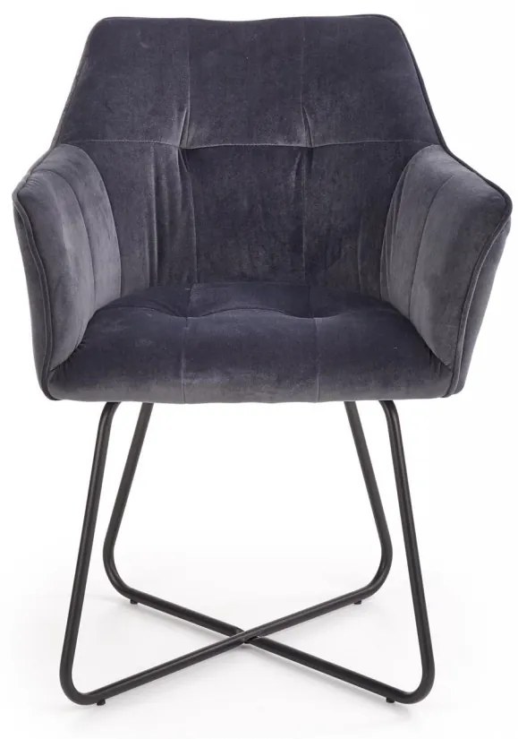 Scaun K377 velvet gri