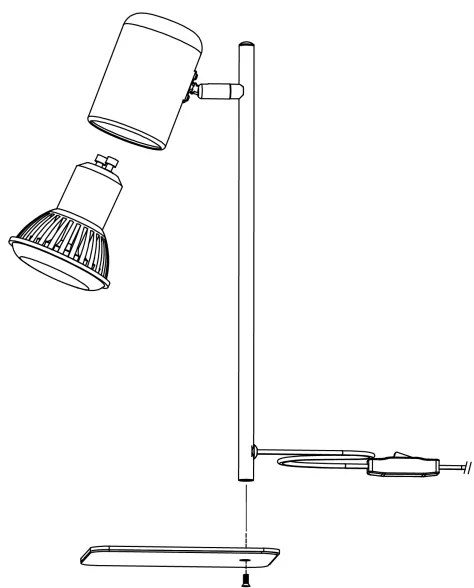 Lampă LED de masă CEPPINO 1xGU10/4,5W/230V albă Eglo 98856