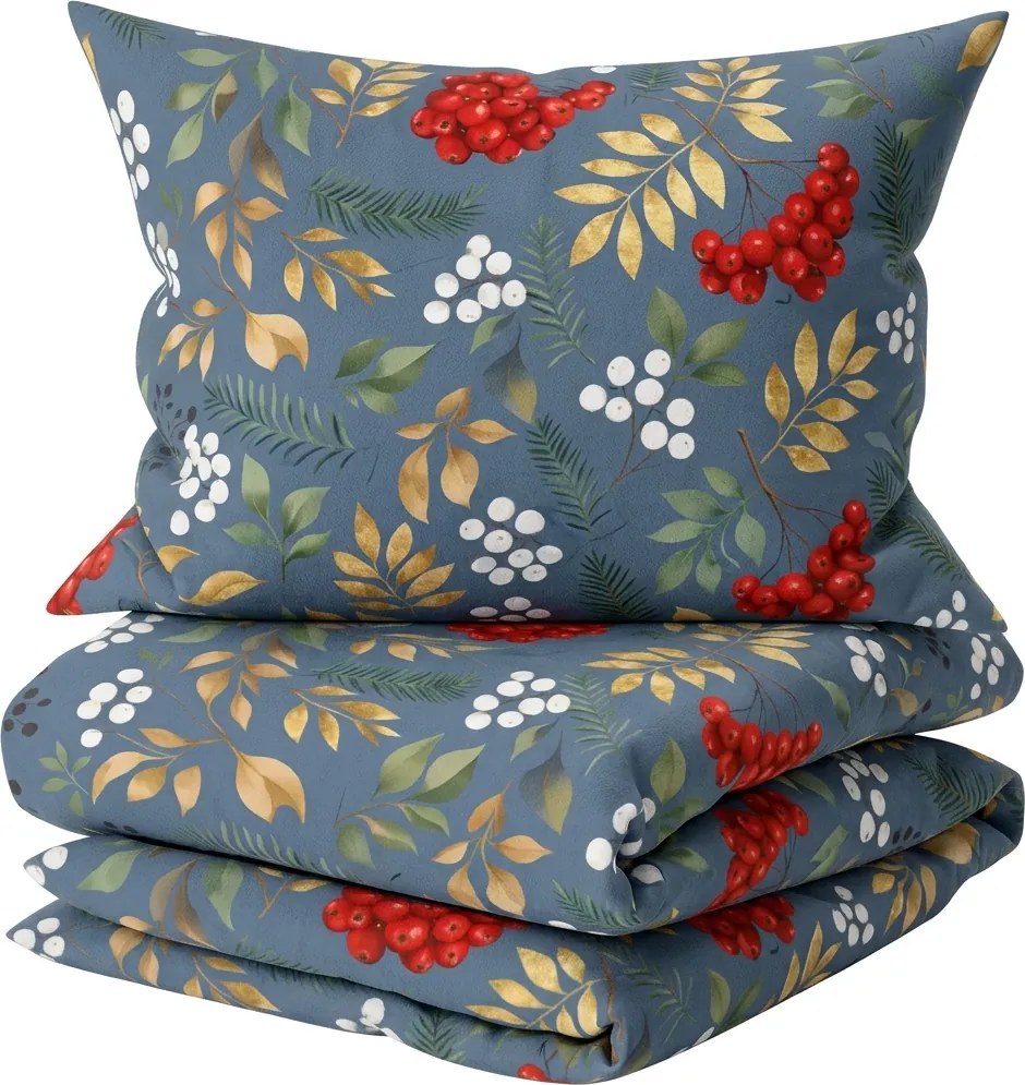 Lenjerie de pat din flanel ROWANBERRY colorata Dimensiune lenjerie de pat: 2 buc 70 x 90 cm | 200 x 220 cm