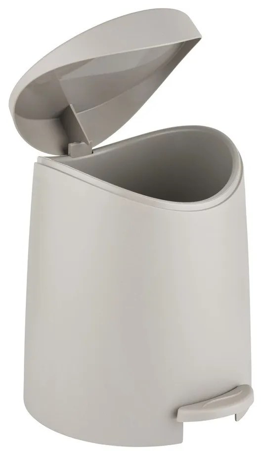 Coș de gunoi taupe cu pedală din plastic 3 l Portes – Allstar