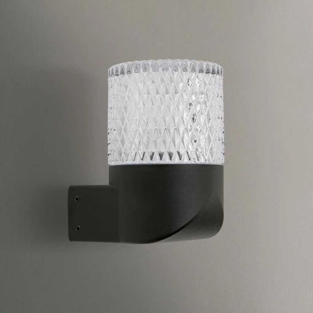 Aplica de exterior moderna IP65 MONDO 1L negru