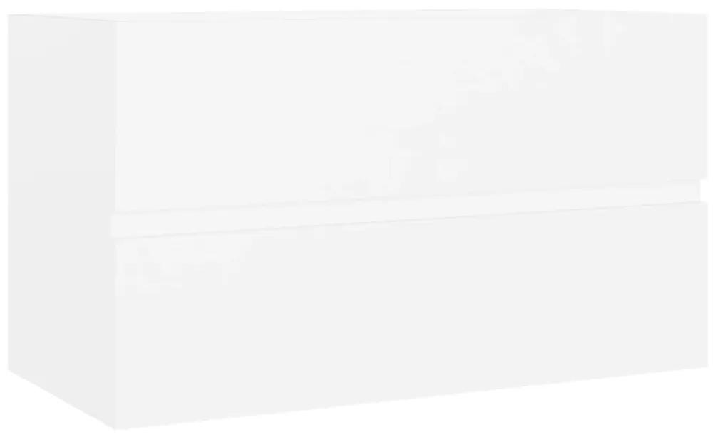 Dulap de chiuveta, alb, 80x38,5x45 cm, PAL Alb, Dulap pentru chiuveta, 1