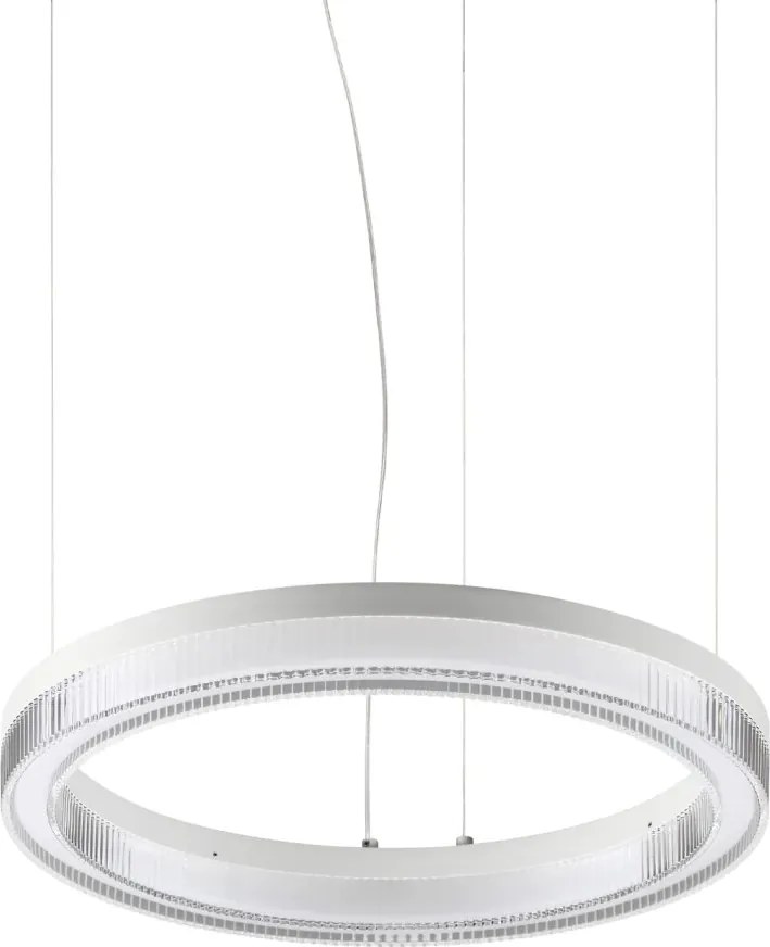 Lustra LED suspendata design circular CROWN SP D40 BIANCO