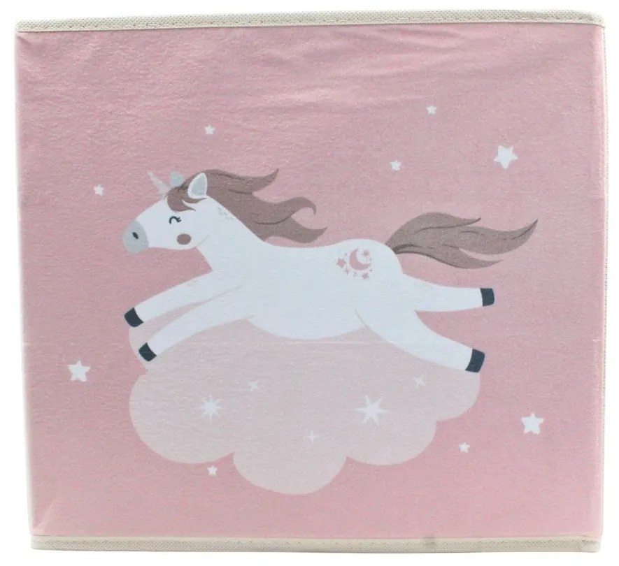 Cutie depozitare unicorn roz 30×30 cm