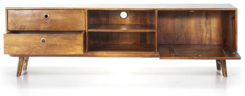 Comoda Tv din mango Wisconsin 180 cm
