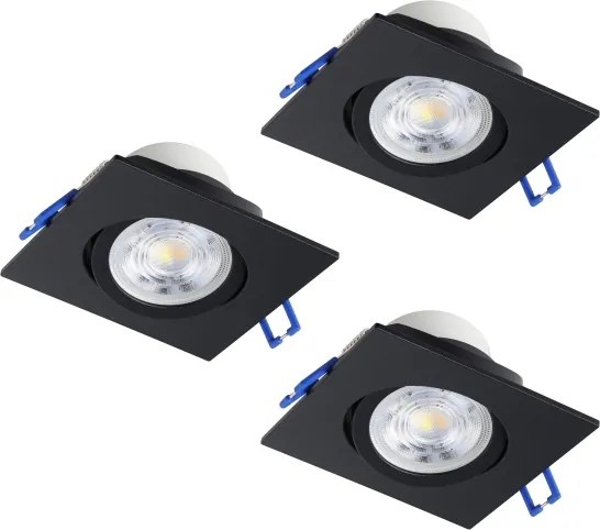 Eglo 902284 - Set 3x LED plafoniere SALICETO LED/4,8W/230V 8,8x8,8 cm negre
