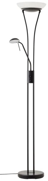 Brilliant - Lampă de podea LED reglabilă FINN 2xLED/13W/230V neagră