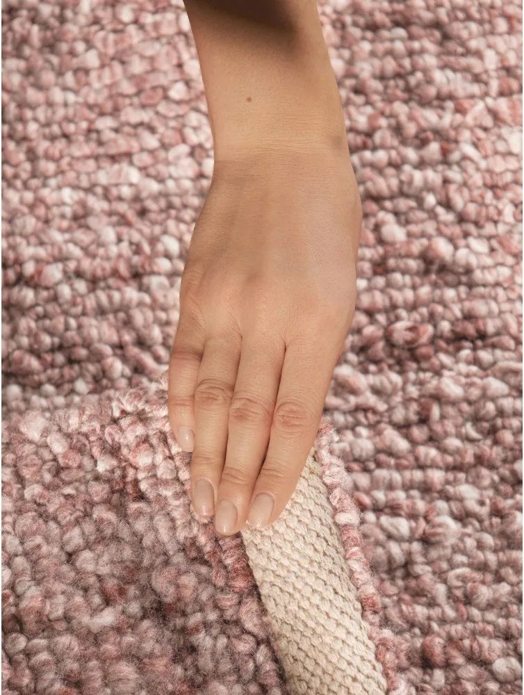 Covor tip traversă roz prăfuit țesut manual din material bouclé 80x200 cm Notting Hill Portobello – Ted Baker