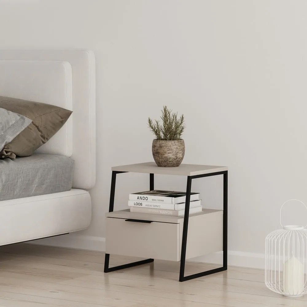 Noptieră crem Velia – Marckeric