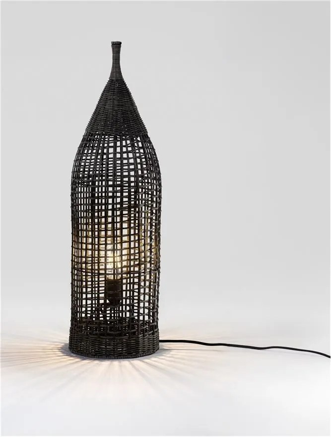 Lampadar/Lampa de podea decorativa ratan natural, NAOS H 73cm