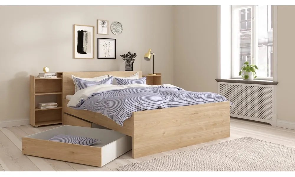 Tăblie de pat în culoare naturală 145x80 cm Naia – Tvilum