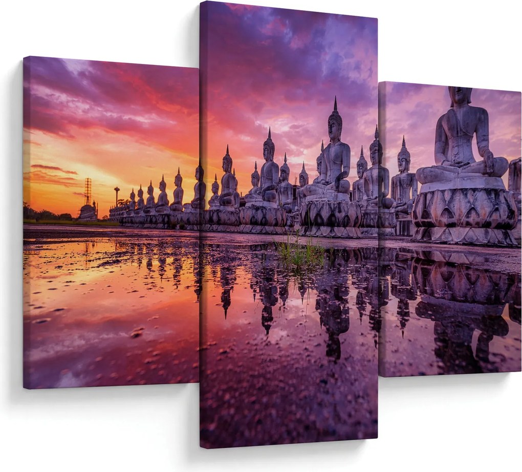 Tablou - Buddha la apus (90x60 cm)