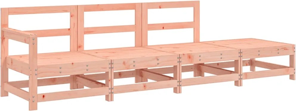 vidaXL Set mobilier relaxare grădină, 4 piese, lemn masiv Douglas