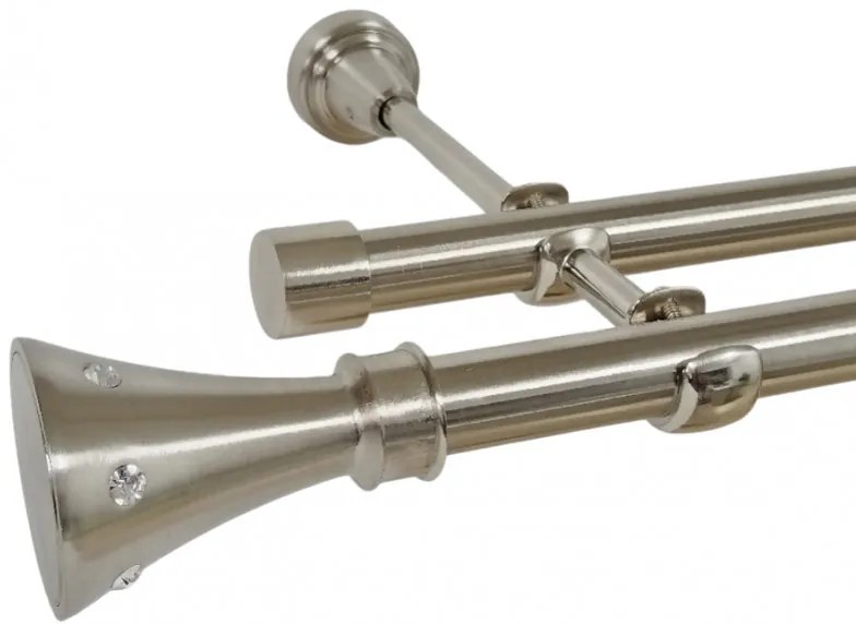 Galerie dubla fara inele carter 19 mm inox (Alege marime: 300 cm)
